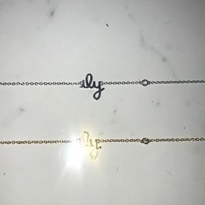*Diamond Bezel* SHY by Sydney Evan ILY Necklace